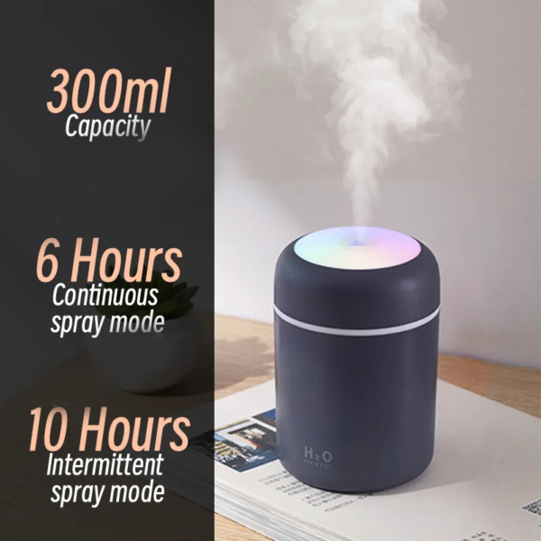 BreatheFresh Portable H2O Air Humidifier & Aroma Diffuser 300ML